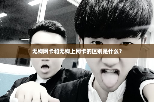 无线网卡和无线上网卡的区别是什么？