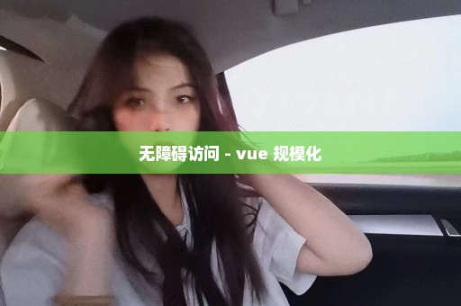无障碍访问 - vue 规模化