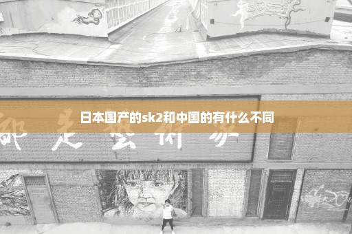 日本国产的sk2和中国的有什么不同