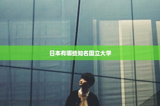 日本有哪些知名国立大学