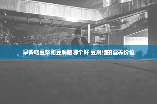 早餐吃豆浆和豆腐脑哪个好 豆腐脑的营养价值
