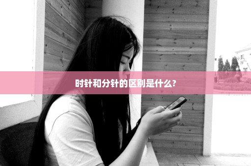 时针和分针的区别是什么?
