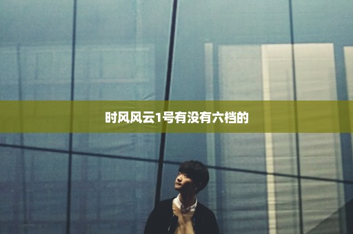 时风风云1号有没有六档的