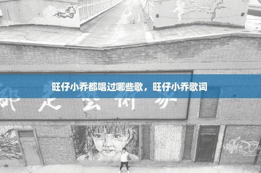 旺仔小乔都唱过哪些歌，旺仔小乔歌词 