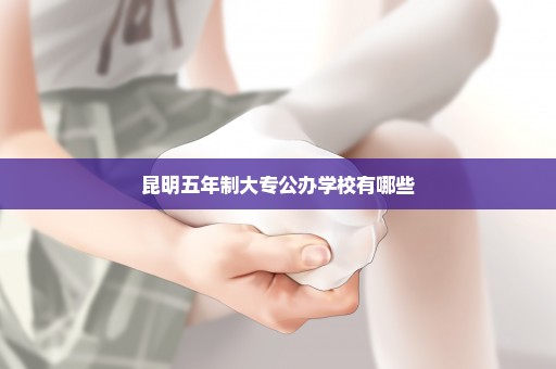 昆明五年制大专公办学校有哪些