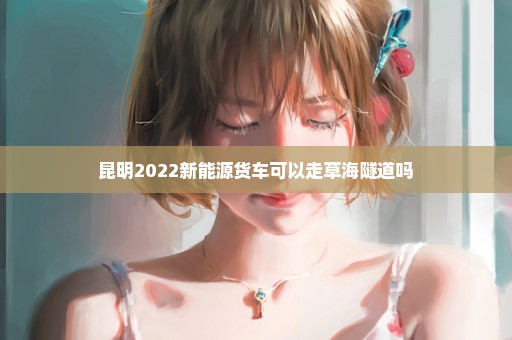 昆明2022新能源货车可以走草海隧道吗