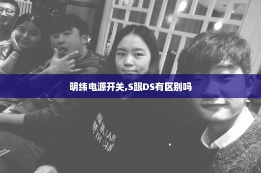 明纬电源开关,S跟DS有区别吗