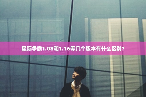 星际争霸1.08和1.16等几个版本有什么区别？