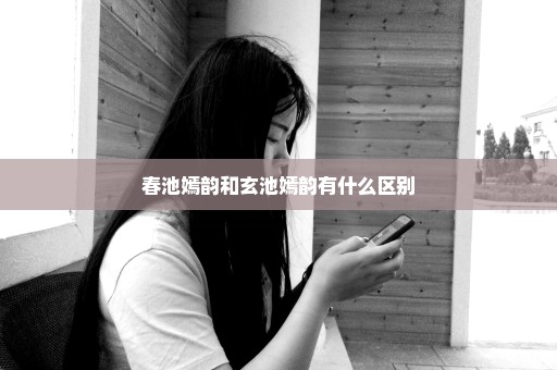 春池嫣韵和玄池嫣韵有什么区别