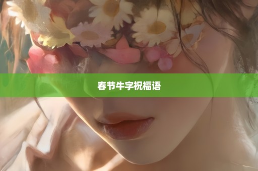 春节牛字祝福语