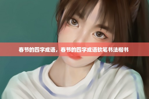 春节的四字成语，春节的四字成语软笔书法楷书 