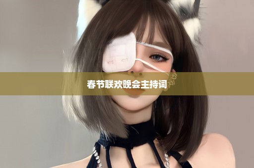 春节联欢晚会主持词