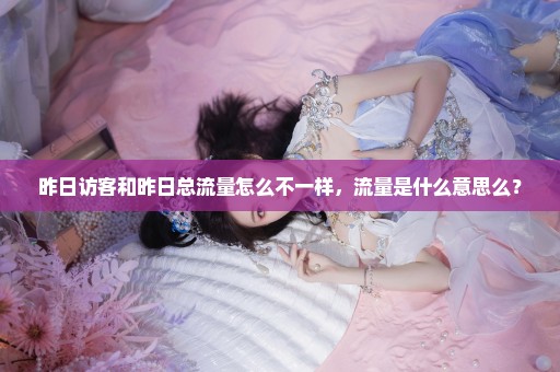 昨日访客和昨日总流量怎么不一样，流量是什么意思么？