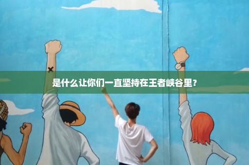 是什么让你们一直坚持在王者峡谷里？