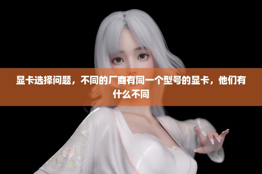 显卡选择问题，不同的厂商有同一个型号的显卡，他们有什么不同