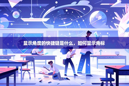 显示角度的快捷键是什么，如何显示角标 