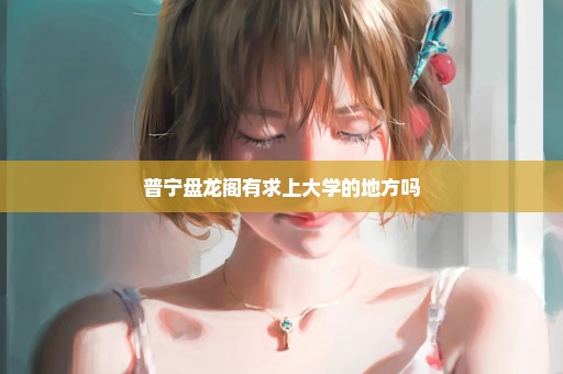 普宁盘龙阁有求上大学的地方吗