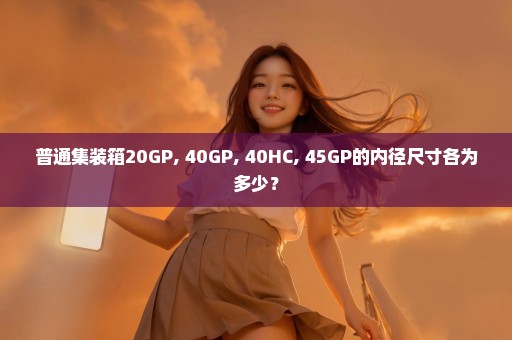 普通集装箱20GP, 40GP, 40HC, 45GP的内径尺寸各为多少？