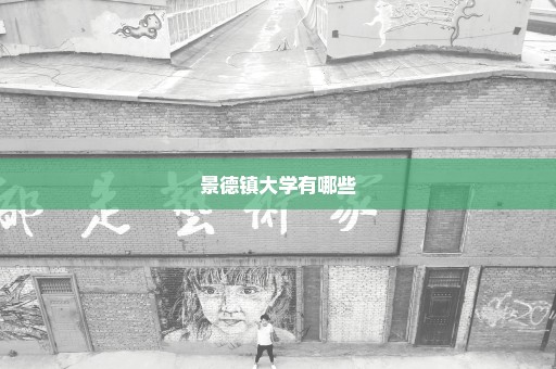 景德镇大学有哪些
