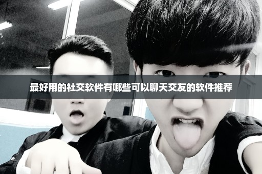 最好用的社交软件有哪些可以聊天交友的软件推荐