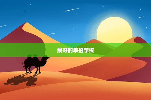 最好的单招学校