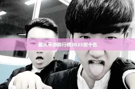 最火手游排行榜2023前十名