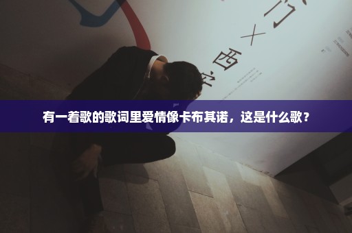 有一着歌的歌词里爱情像卡布其诺，这是什么歌？