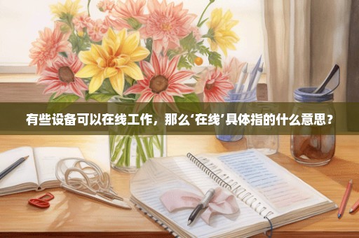 有些设备可以在线工作，那么‘在线’具体指的什么意思？