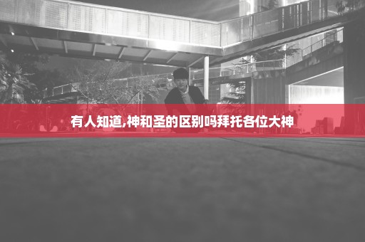 有人知道,神和圣的区别吗拜托各位大神