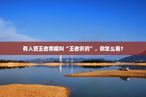 有人管王者荣耀叫“王者农药”，你怎么看？