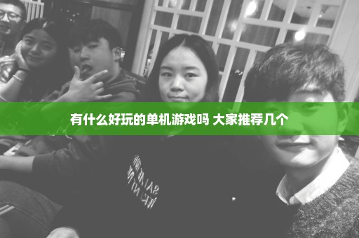 有什么好玩的单机游戏吗 大家推荐几个