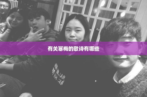 有关寒梅的歌诗有哪些