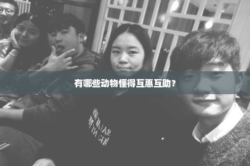 有哪些动物懂得互惠互助？