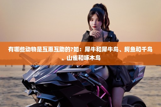 有哪些动物是互惠互助的?如：犀牛和犀牛鸟、鳄鱼和千鸟、山雀和啄木鸟