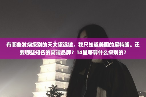 有哪些发烧级别的天文望远镜。我只知道美国的星特朗。还要哪些知名的高端品牌？14星等算什么级别的？