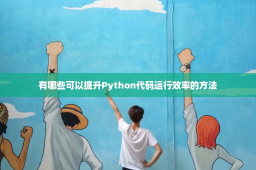 有哪些可以提升Python代码运行效率的方法