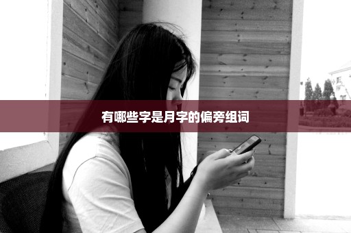 有哪些字是月字的偏旁组词