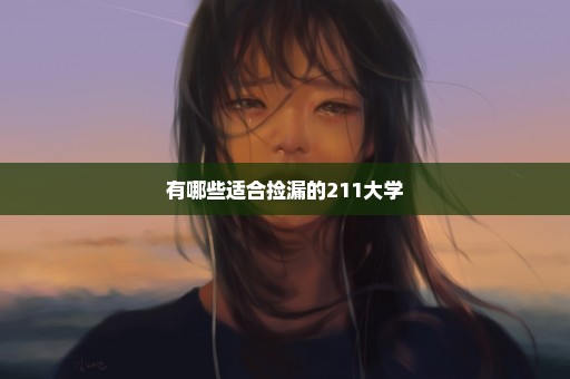 有哪些适合捡漏的211大学