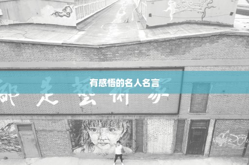 有感悟的名人名言