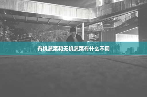 有机蔬菜和无机蔬菜有什么不同