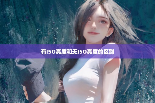 有ISO亮度和无ISO亮度的区别