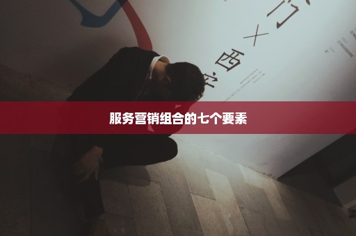 服务营销组合的七个要素