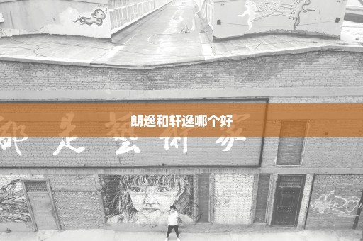 朗逸和轩逸哪个好