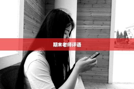 期末老师评语