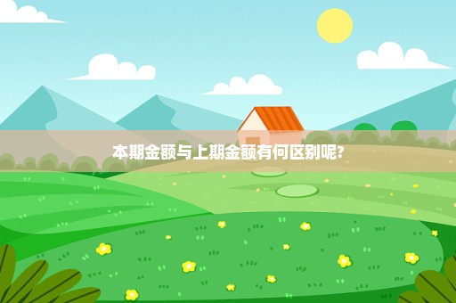 本期金额与上期金额有何区别呢?