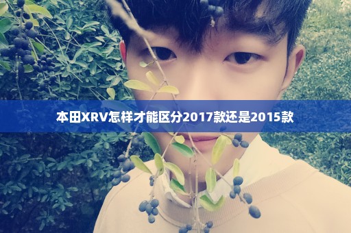 本田XRV怎样才能区分2017款还是2015款