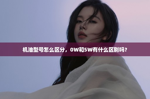 机油型号怎么区分，0W和5W有什么区别吗？