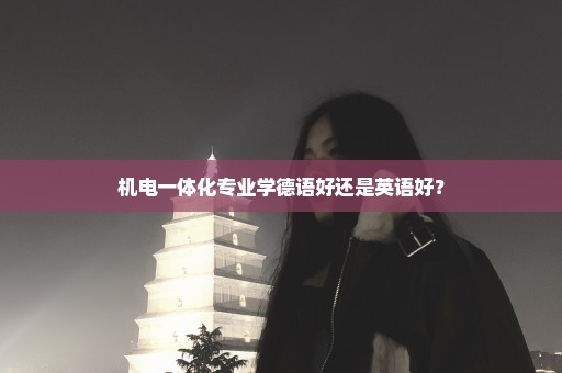 机电一体化专业学德语好还是英语好？