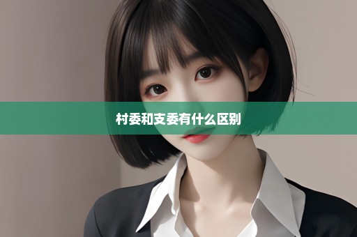 村委和支委有什么区别