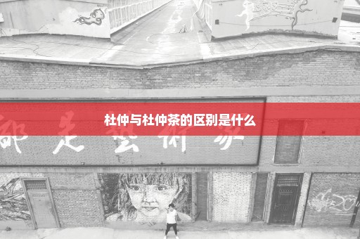 杜仲与杜仲茶的区别是什么